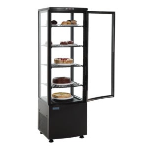 Vitrine Hladilna - Ukrivljena Vrata - Črna Serija C 235 L