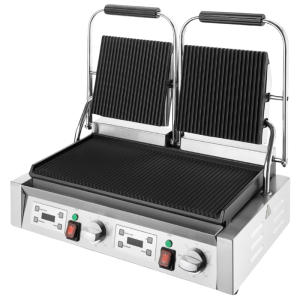 Grill de Contact Double Plaques Rainurées - Buffalo