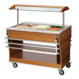 Chariot Buffet Chaud - 3 x GN 1/1