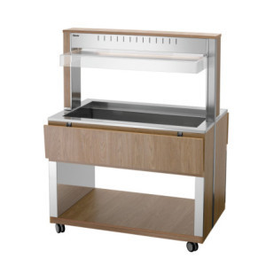 Chariot Buffet Chaud - 3 x GN 1/1