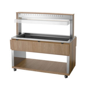 Chariot Buffet Chaud - 4 x GN 1/1