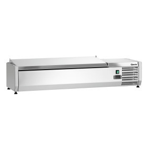 Saladette Hladilna za Postavitev Inox - 3 x GN 1/3 + 1 x GN 1/2