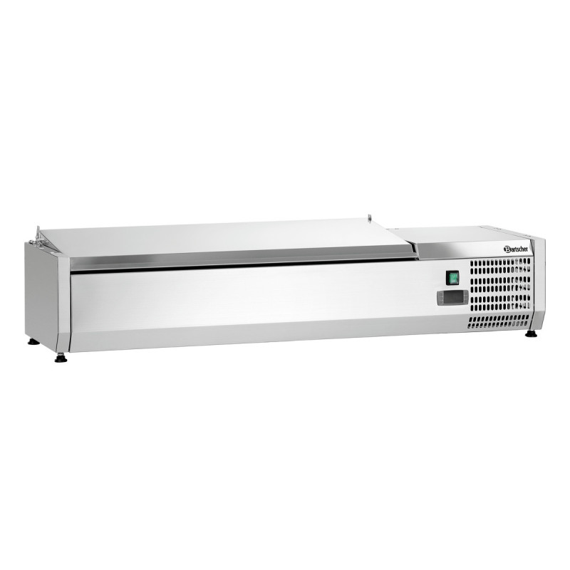 Saladette Hladilna za Postavitev Inox - 3 x GN 1/3 + 1 x GN 1/2 Saladette Hladilna za Postavitev Inox - 3 x GN 1/3 + 1 x GN 1/2