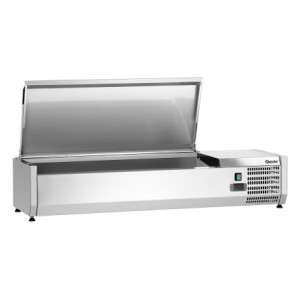 Saladette Hladilna za Postavitev Inox - 3 x GN 1/3 + 1 x GN 1/2
