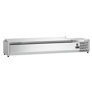 Saladette Réfrigérée à Poser Inox - 5 x GN 1/3 + 1 x GN 1/2