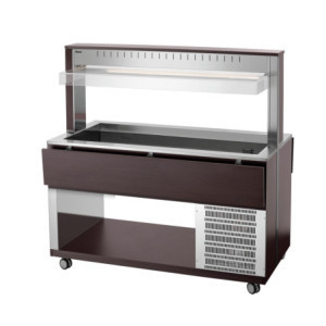 Chariot Buffet Chaud - 4 x GN 1/1