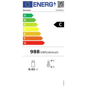 Hladilna vitrina za postavitev - 64 L
