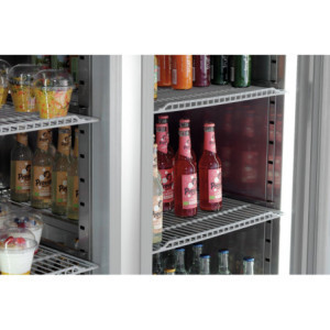 Stainless Steel Glass Door Positive Refrigerated Cabinet - 922 L - Bartscher