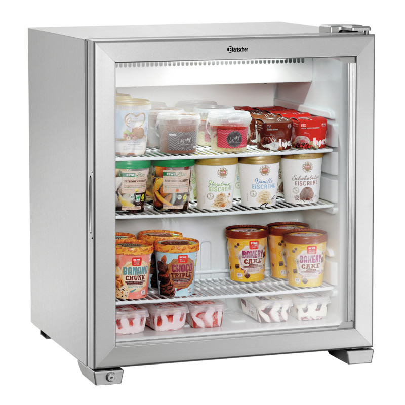 Mini Congélateur Inox Vitré - 90 L - Bartscher Mini Congélateur Inox Vitré - 90 L - Bartscher