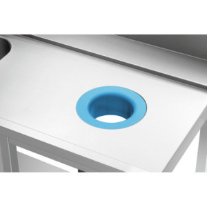 Miza za sortiranje z umivalnikom in eno luknjo - L 1495 x P 730 mm - Bartscher