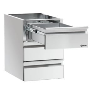 Colonne Tiroirs 3 x GN 1/1 Table de Travail - Bartscher