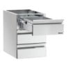 Colonne Tiroirs 3 x GN 1/1 Table de Travail - Bartscher