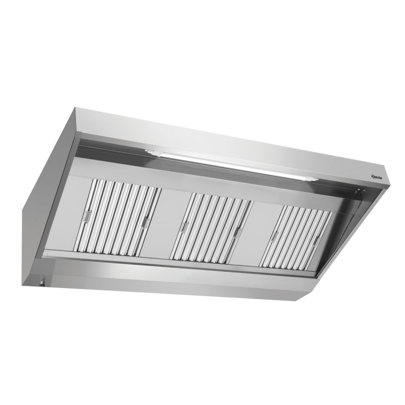 Wall-Mounted Hood with Motor and Lighting - L 1800 x D 900 mm - Bartscher