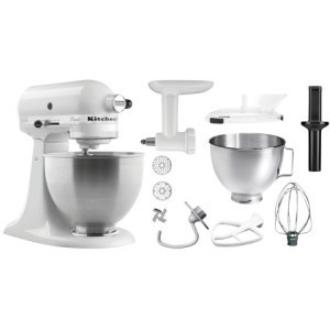 Beli mešalnik KitchenAid z dodatki - 4,28 L - Bartscher