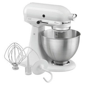 Beli mešalnik KitchenAid z dodatki - 4,28 L - Bartscher