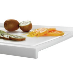 Deska za rezanje 415 x 300 mm - Bela - 10 mm debeline - Bartscher