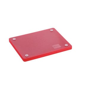 Deska za rezanje 325 x 265 mm - Rdeča - 20 mm debeline - Bartscher