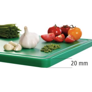 Deska za rezanje 530 x 325 mm - Zelena - 20 mm debeline - Bartscher