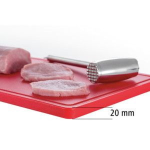 Deska za rezanje 530 x 325 mm - Rdeča - 20 mm debeline - Bartscher
