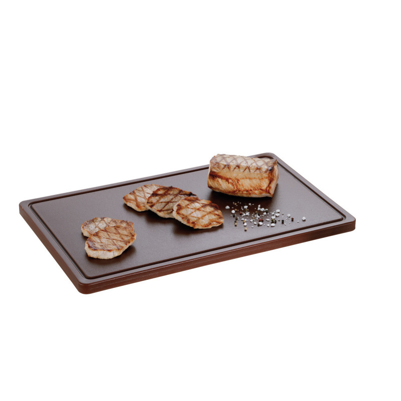 Planche à Découper 530 x 325 mm - Marron - 20 mm d'Epaisseur - Bartscher Planche à Découper 530 x 325 mm - Marron - 20 mm d'Epaisseur - Bartscher