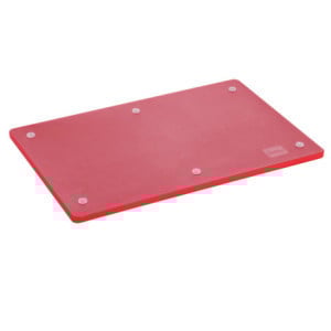 Deska za rezanje 600 x 400 mm - Rdeča - 16 mm debeline - Bartscher