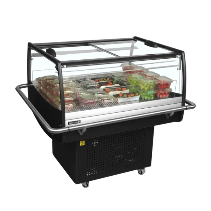 Hladilnik s Steklenim Drsnim Pokrovom - 105 L - TEFCOLD