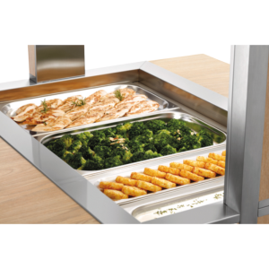 Chariot Buffet Chaud - 3 x GN 1/1