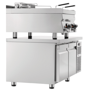 Jeu de Pieds pour Table Réfrigérée avec Soubassement - Lot de 4