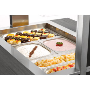 Chariot Buffet Chaud - 3 x GN 1/1