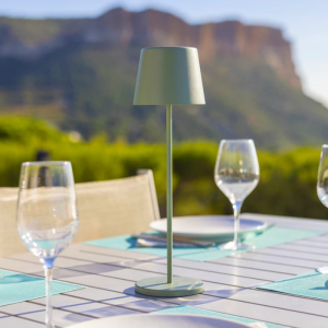 Touch LED namizna svetilka Kelly Olive s polnilno ploščo - komplet 6 - Lumisky