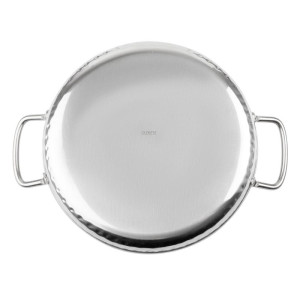Plat iz kladivastega nerjavečega jekla za predstavitev na mizi 180mm - Gastronoble
