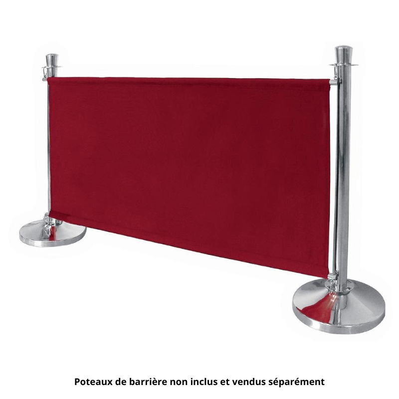 Barrière En Toile Rouge Et Fixations - Bolero - Fourniresto