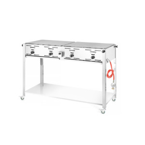 Plinski žar z visoko zmogljivostjo Grill-Master Quattro - Znamka HENDI