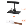 Pack Naprave za Raclette Alpage Basalt in Noži- Tellier
