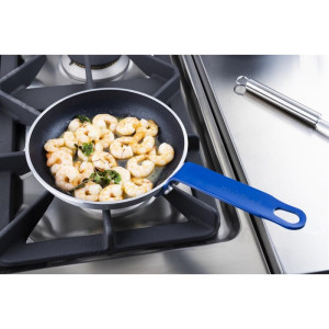 Poêle Aluminium Antiadhésive Teflon Poignée Bleue 20cm - Gastronoble