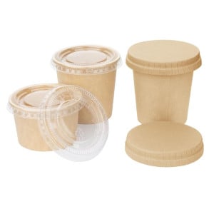 Reciklirani papirnati pokrovi Fiesta za omake - Paket 1000 - Gastronoble
