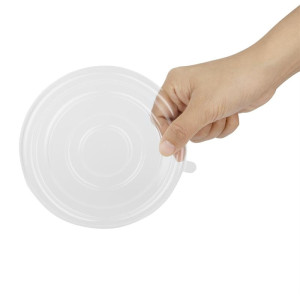 Rebrasti pokrovi PET Fiesta za recikliranje za sklede 400/500 ml - Paket 50 - Gastronoble