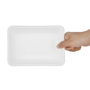 Barquette Alimentaires en Bagasse Fiesta Compostable 500ml - Lot de 100 - Gastronoble