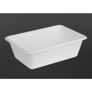 Barquette Alimentaires en Bagasse Fiesta Compostable 800ml - Lot de 100 - Fiesta Green