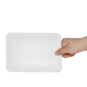 Barquette Alimentaires en Bagasse Fiesta Compostable 800ml - Lot de 100 - Fiesta Green