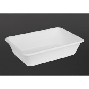 Kompostabilne posode za hrano iz bagase 650 ml - Paket 100 - Gastronoble