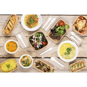 Cuillères à Café en Papier 132 mm - Lot de 100 - Fiesta Green