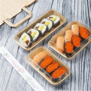 Pokrovi za pladnje za suši PET št. 11 - Paket 300