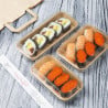 Couvercles PET Barquettes à Sushi GEHX288 - Lot de 300 - Fiesta Green