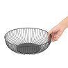 Round Black Metal Presentation Basket Ø 285 mm - Olympia