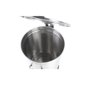 Koš za smeti iz nerjavečega jekla s pedalom - 100 L - Dynasteel