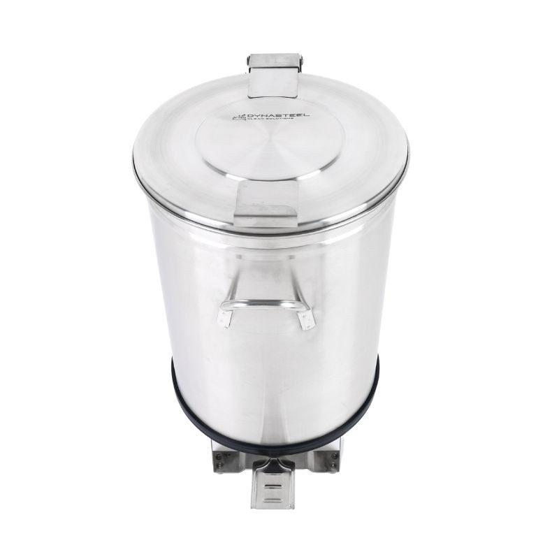 Koš za smeti iz nerjavečega jekla s pedalom - 100 L - Dynasteel