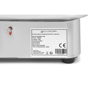 Chafing Dish GN 1/1 Električni Inox - Dynasteel