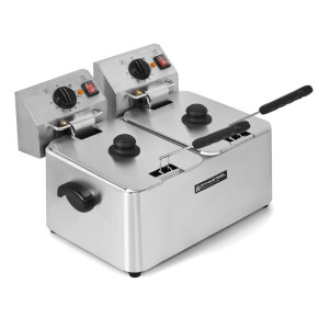 Professional Deep Fryer 2 x 4 L - Dynasteel