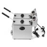 Professional Deep Fryer 2 x 8 L with Drain - Dynasteel